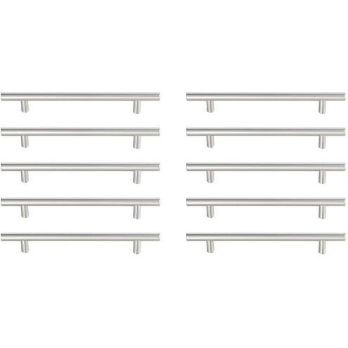 Quinn Brushed Nickel Hardware Drawer Pull, Set of 10
