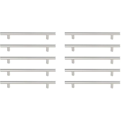 Quinn Brushed Nickel Hardware Drawer Pull, Set of 10 