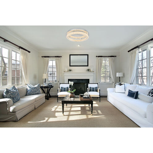 Bowen 1 Light 26 inch Chrome Flush Mount Ceiling Light