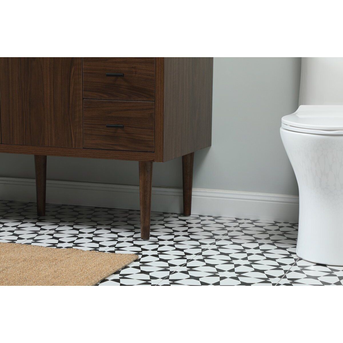 Cyrus 48 X 22 X 33.5 inch Walnut Vanity Sink Set in Not Included