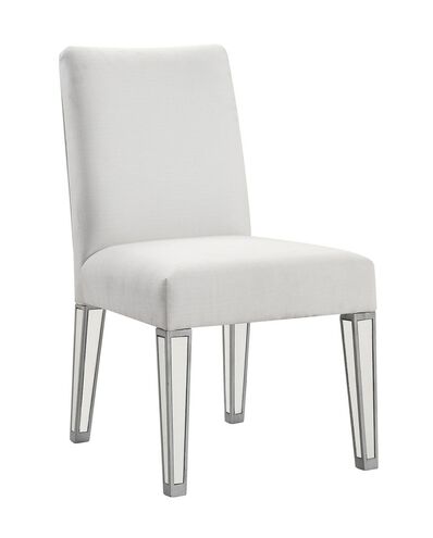 Contempo Silver Accent Chair, Clear Mirror
