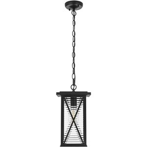 Jada 1 Light 7.5 inch Black Outdoor Pendant