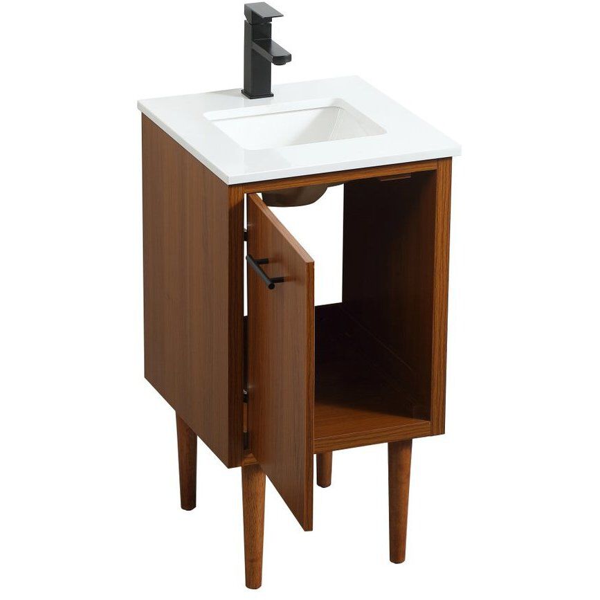 Cyrus 19 X 18 X 33.5 inch Teak Vanity Sink Set