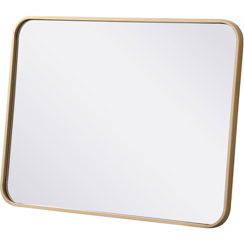 Evermore 30 X 22 inch Brass Mirror