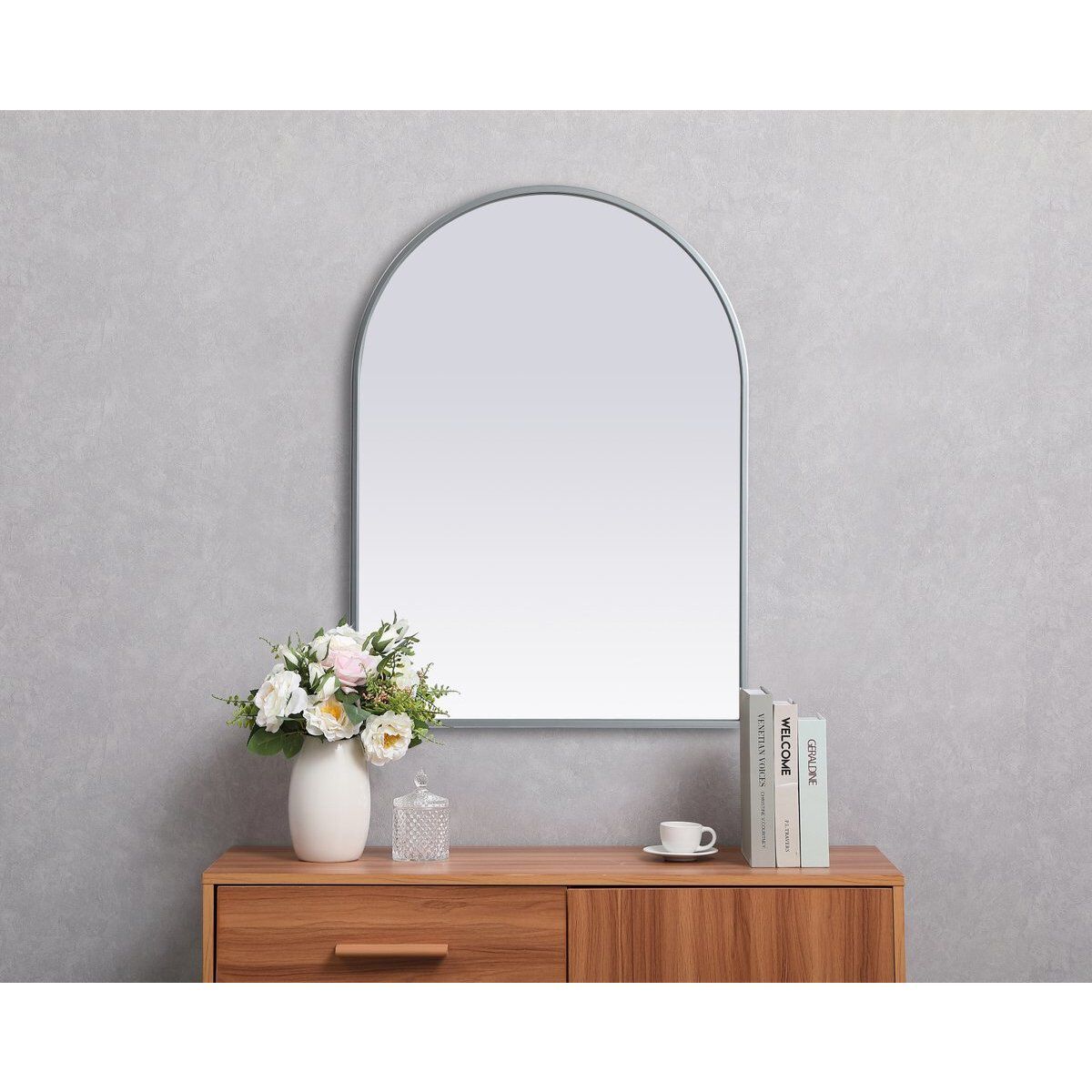 Ayra 30 X 22 inch Silver Mirror