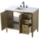 Blakely 42 X 34 inch Linen Oak Bathroom Vanity Cabinet