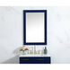 Aqua 36 X 24 inch Blue Vanity Mirror