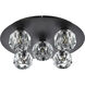 Graham 5 Light 16 inch Black Flush Mount Ceiling Light