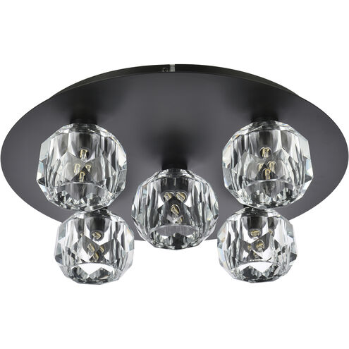 Graham 5 Light 16 inch Black Flush Mount Ceiling Light