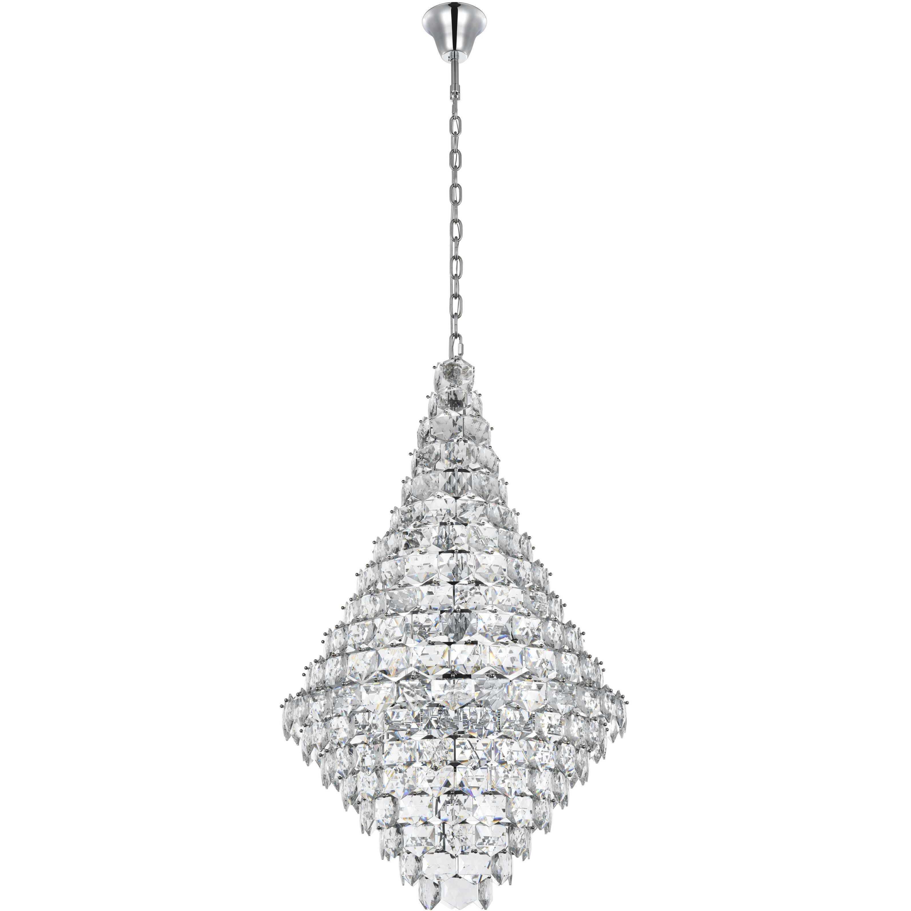 Adaline 38 Light 36 inch Chrome Chandelier Ceiling Light