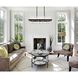 Serephina 20 Light 36 inch Black Linear Chandelier Ceiling Light