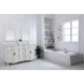 Danville 60 X 21 X 36 inch Antique White Vanity Sink Set