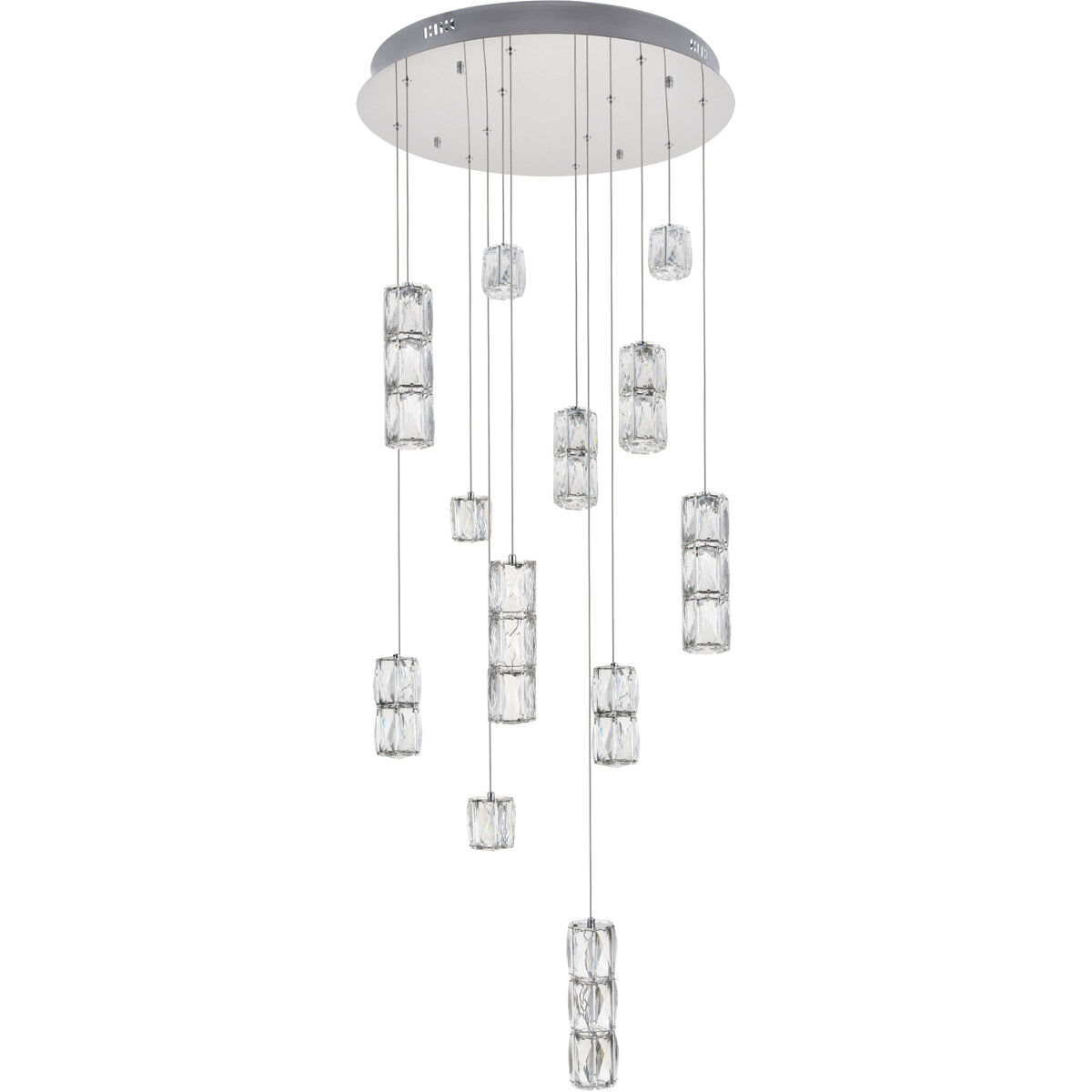 Polaris LED 24 inch Chrome Chandelier Ceiling Light