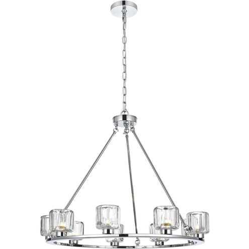 Cadence 9 Light 32 inch Chrome Chandelier Ceiling Light