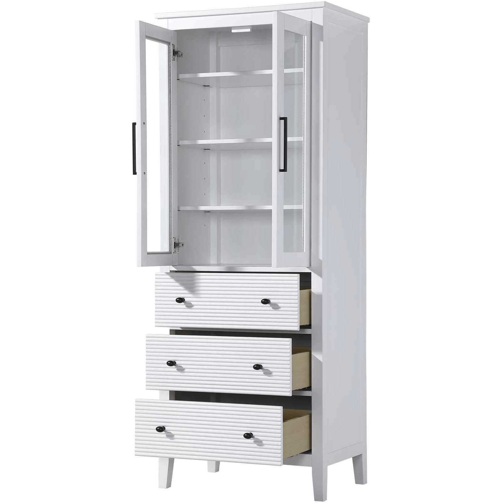 Blakely White Bathroom Storage Cabinet