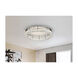 Monroe LED 34 inch Chrome Flush Mount Ceiling Light