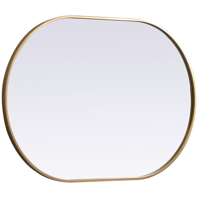 Asha 40 X 27 inch Brass Mirror in 27 x 40