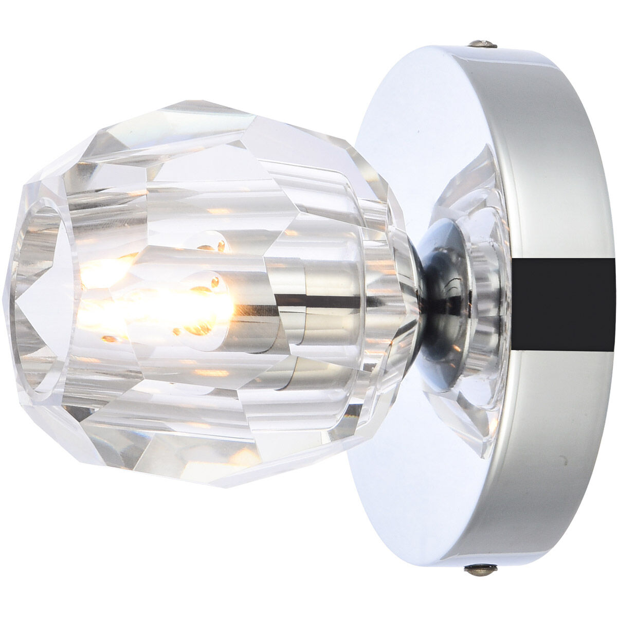Eren 1 Light 4.7 inch Chrome Flush Mount Ceiling Light