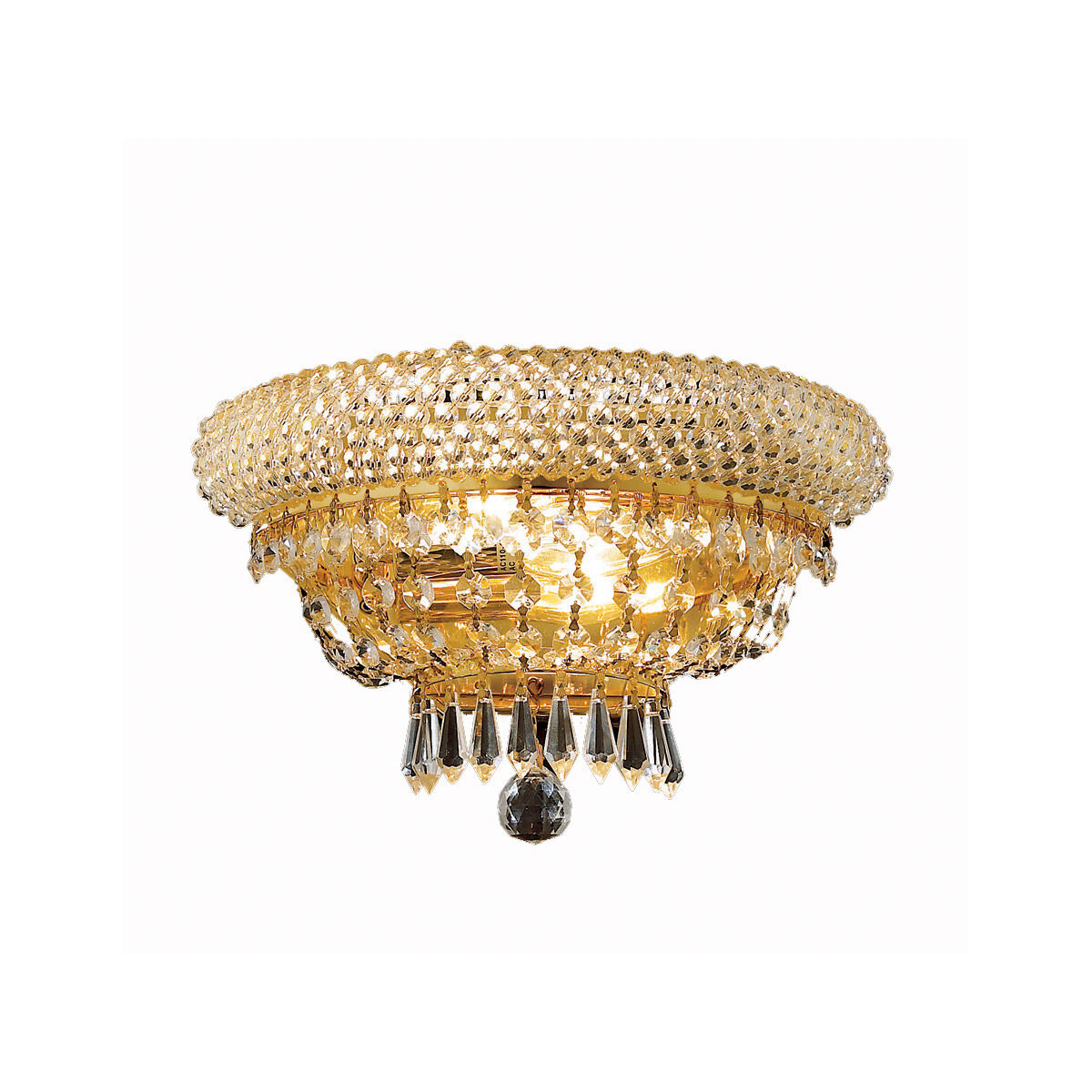 Primo 2 Light 12 inch Gold Wall Sconce Wall Light in Royal Cut