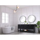 Metropolis 72 X 22 X 34 inch Black Vanity Sink Set