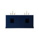 Franklin 72 X 22 X 35 inch Blue Bathroom Vanity Cabinet