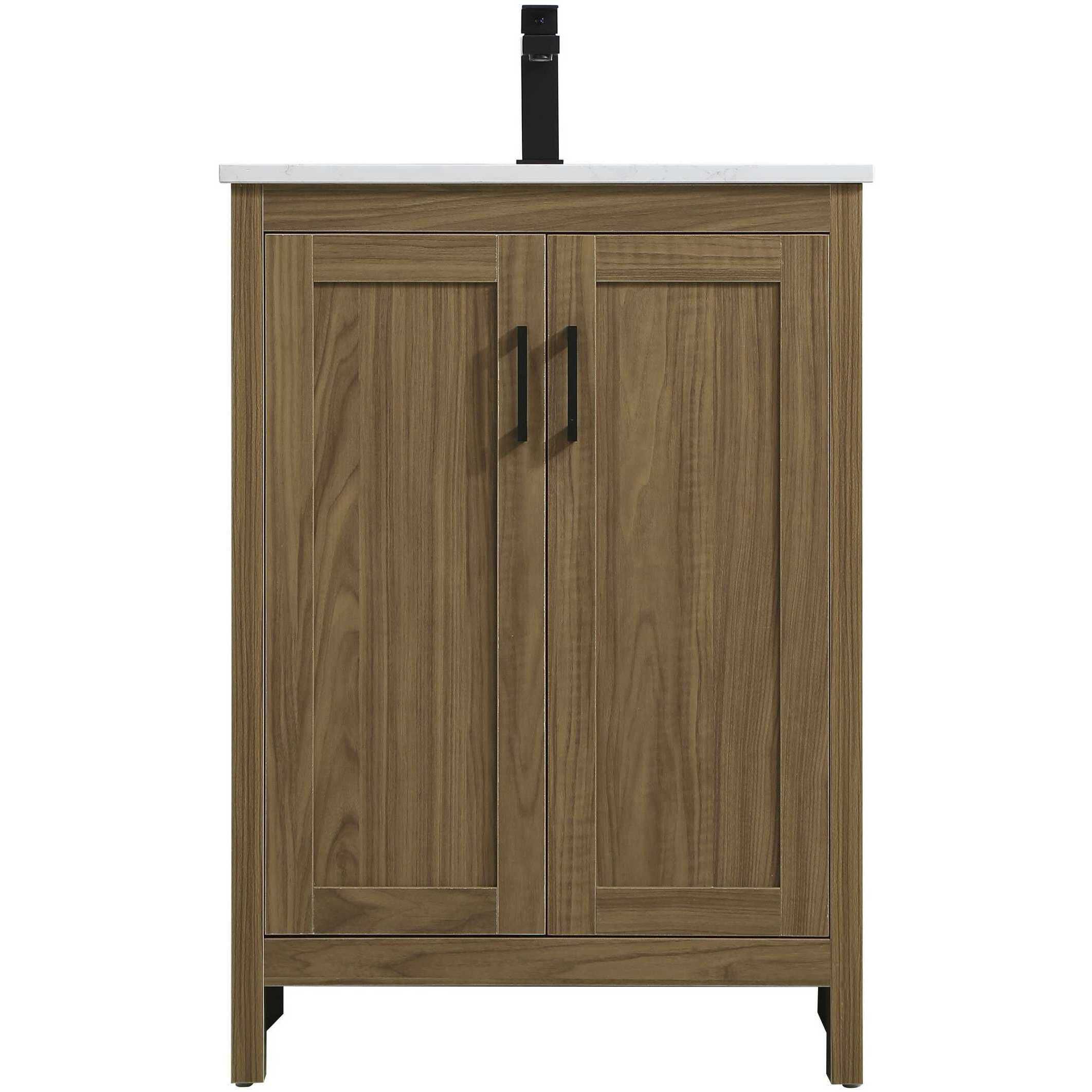 Finnley 24 X 34 inch Walnut Brown Bathroom Vanity Cabinet