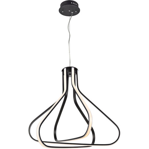 Dahlia LED 27 inch Black Pendant Ceiling Light