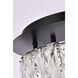Monroe 1 Light 12 inch Black Flush Mount Ceiling Light