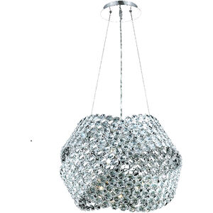 Electron 12 Light 24 inch Chrome Dining Chandelier Ceiling Light