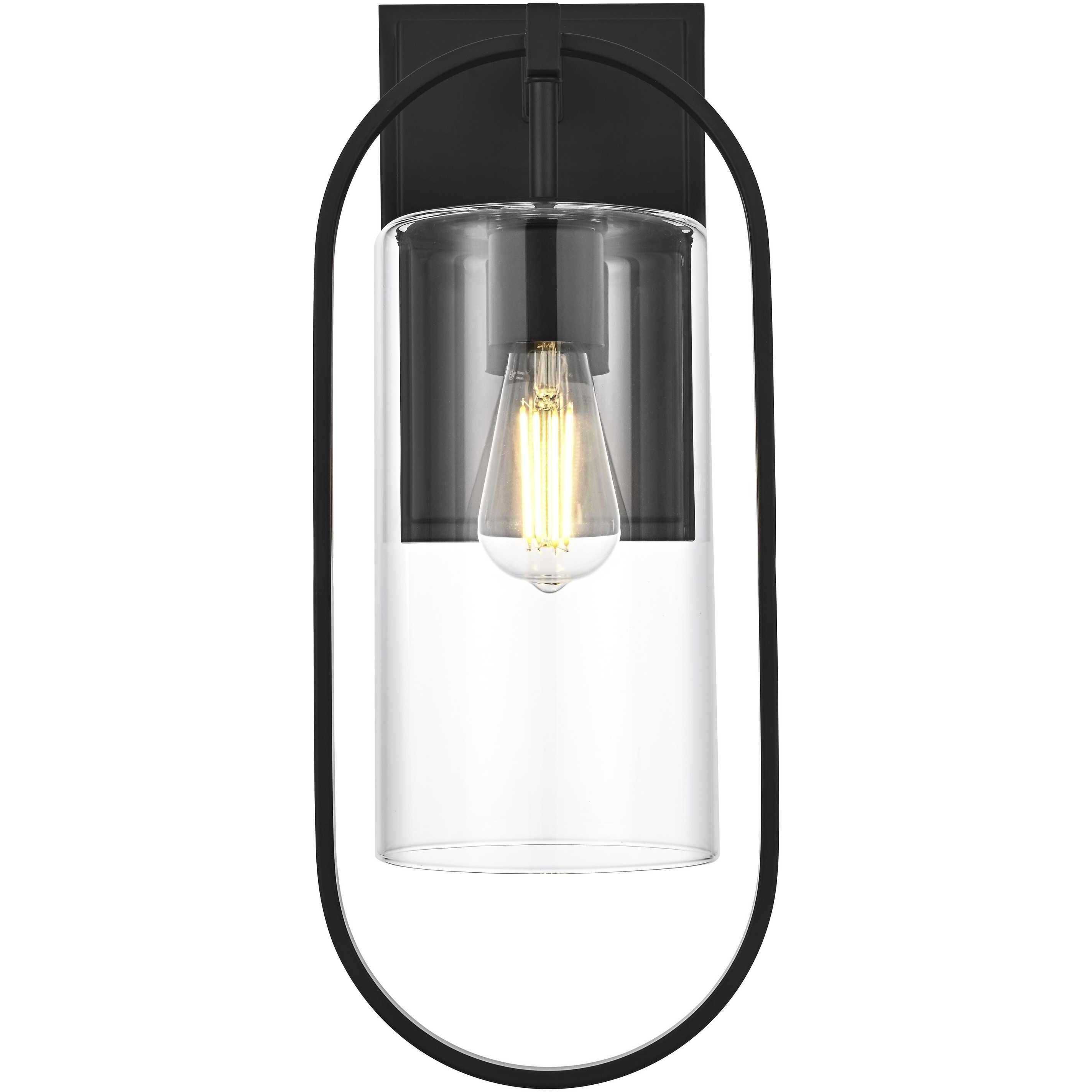 Jaxson 1 Light 20 inch Black Outdoor Wall Sconce