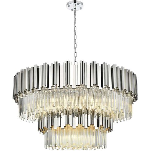 Willow 16 Light 40 inch Chrome Chandelier Ceiling Light
