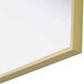 Amoura 24 X 20 inch Brass Mirror