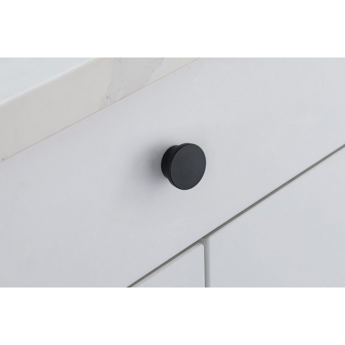 Trovon Matte Black Hardware Cabinet Knob, Set of 10