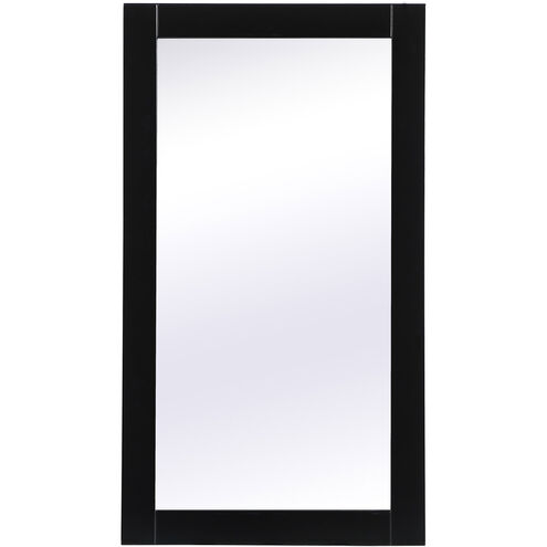 Aqua 32 X 18 inch Black Vanity Mirror