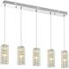Aston 5 Light 5 inch Chrome Pendant Ceiling Light