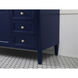 Park Avenue 60 X 22 X 35 inch Blue Vanity Sink Set