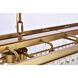 Sydney 12 Light 40 inch Satin Gold Linear Chandelier Ceiling Light in Clear