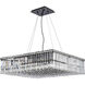 Maxime 12 Light 28 inch Black and Clear Chandelier Ceiling Light in Royal Cut