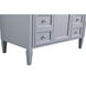 Park Avenue 42 X 21.5 X 35 inch Grey Vanity Sink Set in Gray
