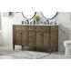 Park Avenue 60 X 22 X 35 inch Driftwood Vanity Sink Set
