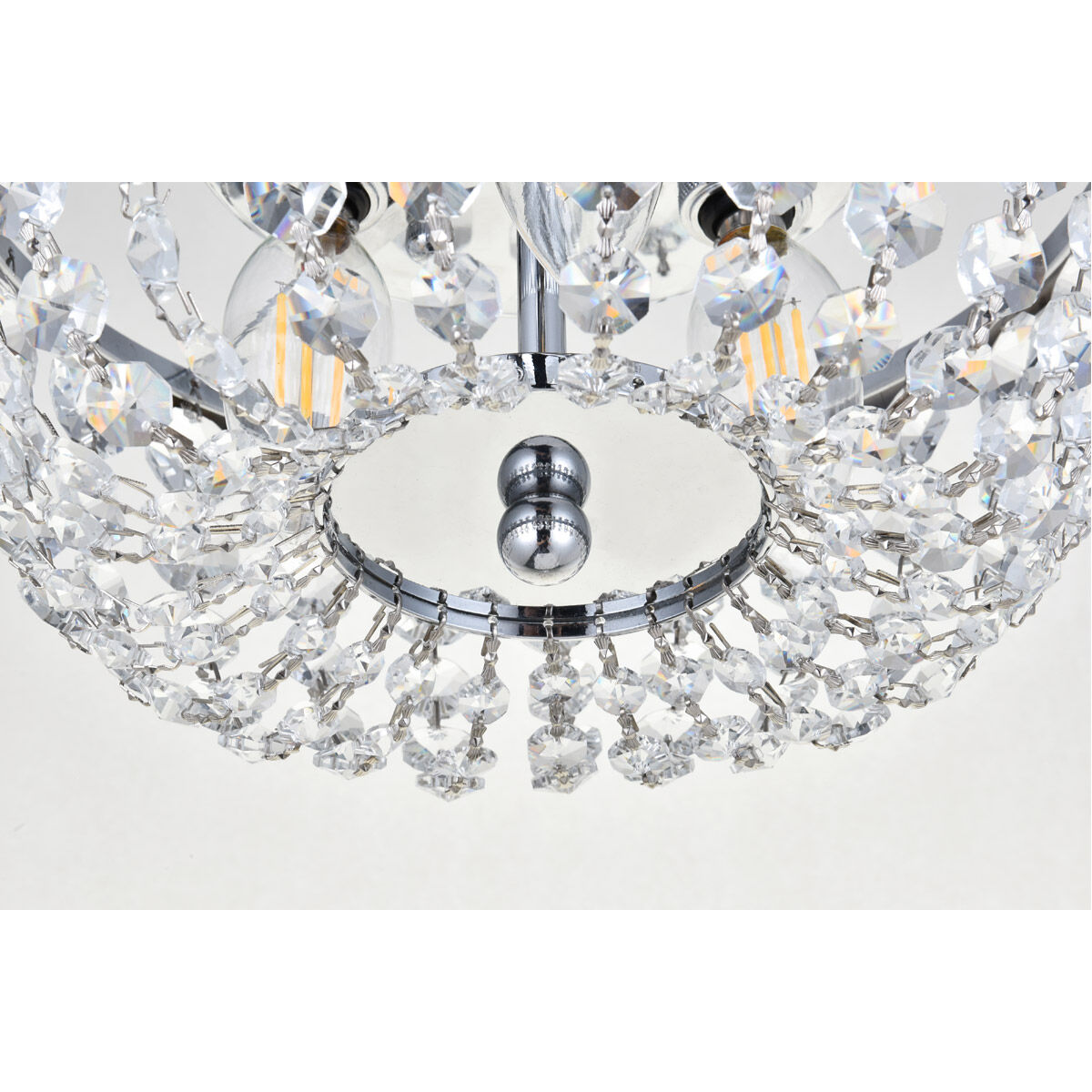 Cora 3 Light 10 inch Chrome Flush Mount Ceiling Light