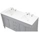 Bennett 60 X 21 X 35 inch Grey Vanity Sink Set