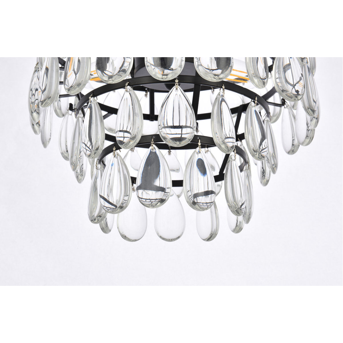 Mila 3 Light 12 inch Black Pendant Ceiling Light