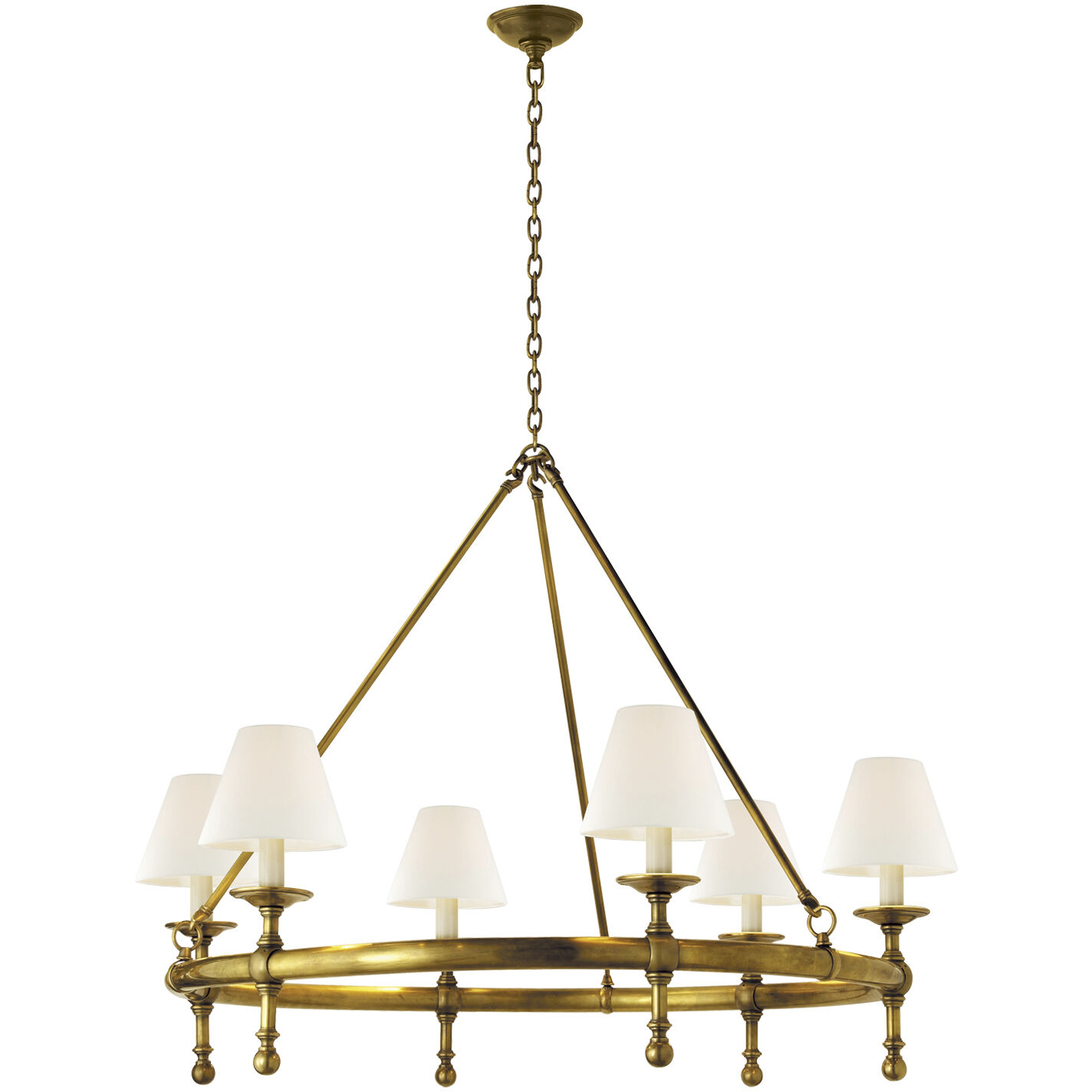 Chapman & Myers Classic2 6 Light 38.50 inch Chandelier