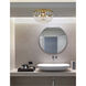 Kylie 3 Light 14 inch Brass Flush Mount Ceiling Light