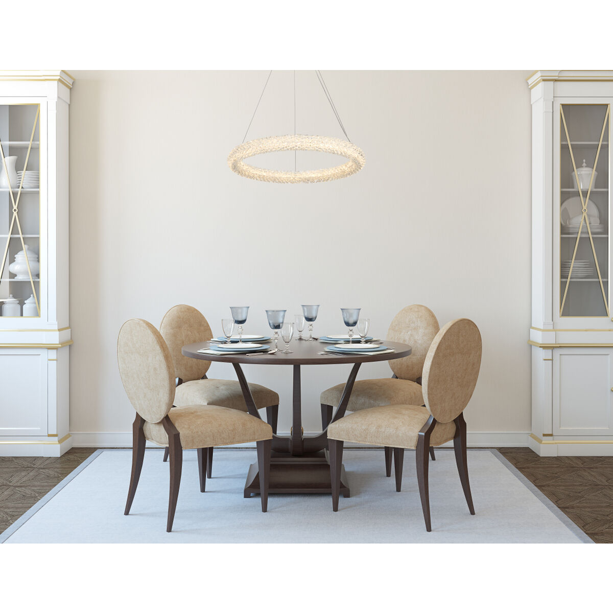 Bowen 1 Light 24 inch Chrome Chandelier Ceiling Light