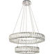 Monroe LED 24 inch Chrome Chandelier Ceiling Light