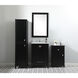 Adian Black Bathroom Storage Cabinet