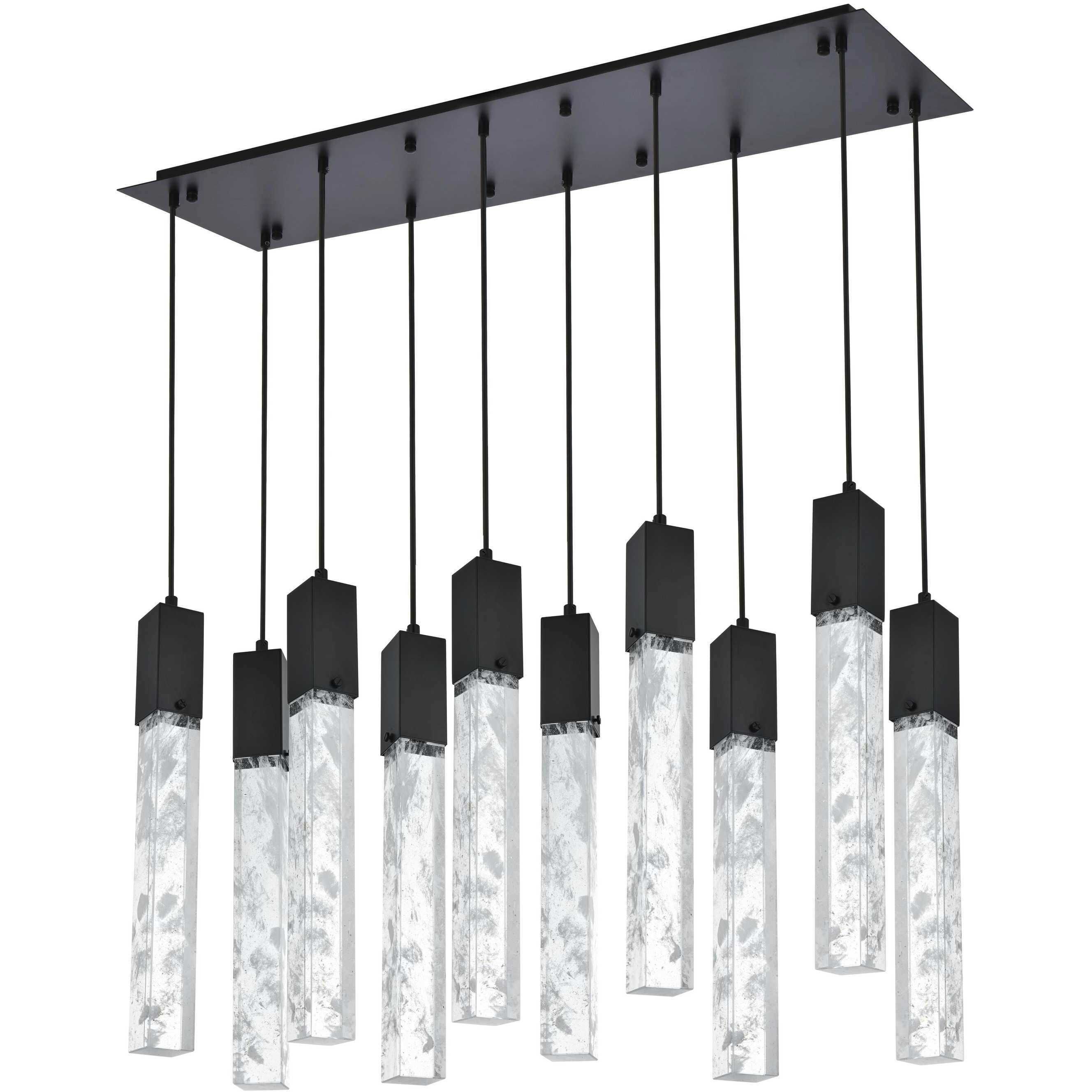Aurora 10 Light 12 inch Black Pendant Ceiling Light