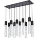 Aurora 10 Light 12 inch Black Pendant Ceiling Light